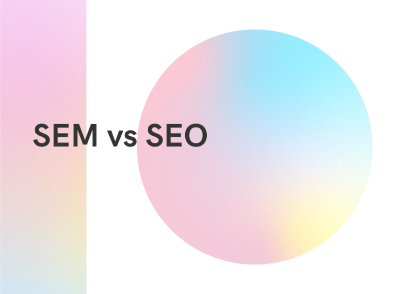 SEM 검색 엔진 마케팅과 SEO 검색 엔진 최적화에 대해 설명하는 블로그의 배너