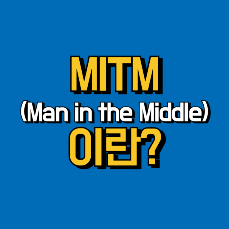 MITM(Man-in-the-Middle)이란? 배너