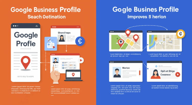 구글 비즈니스 프로파일이 중요한지를 이미지로 설명하는 배너