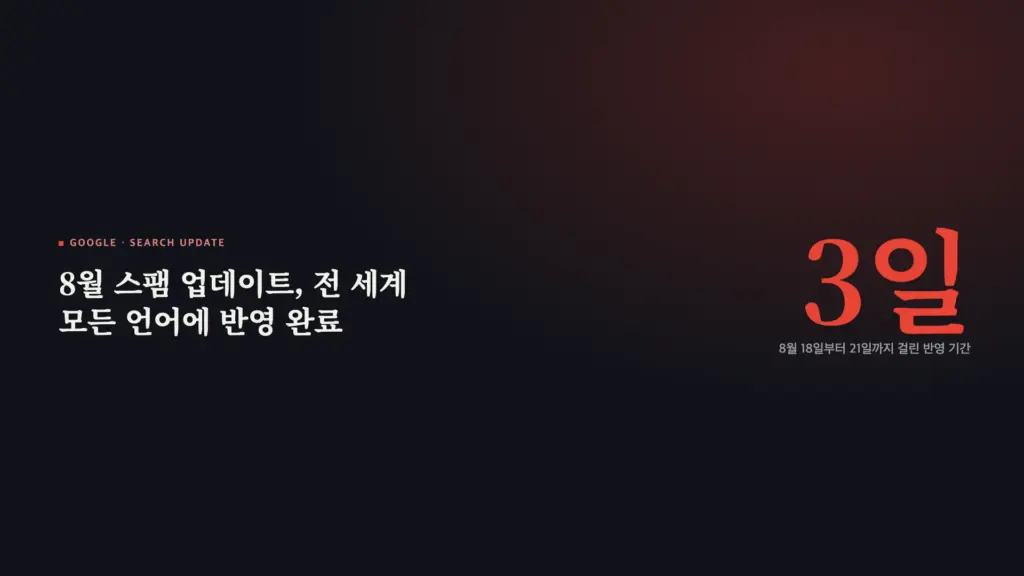 진행률 바가 끝까지 채워지고 체크 표시가 붙은 스팸 업데이트 완료 그래픽