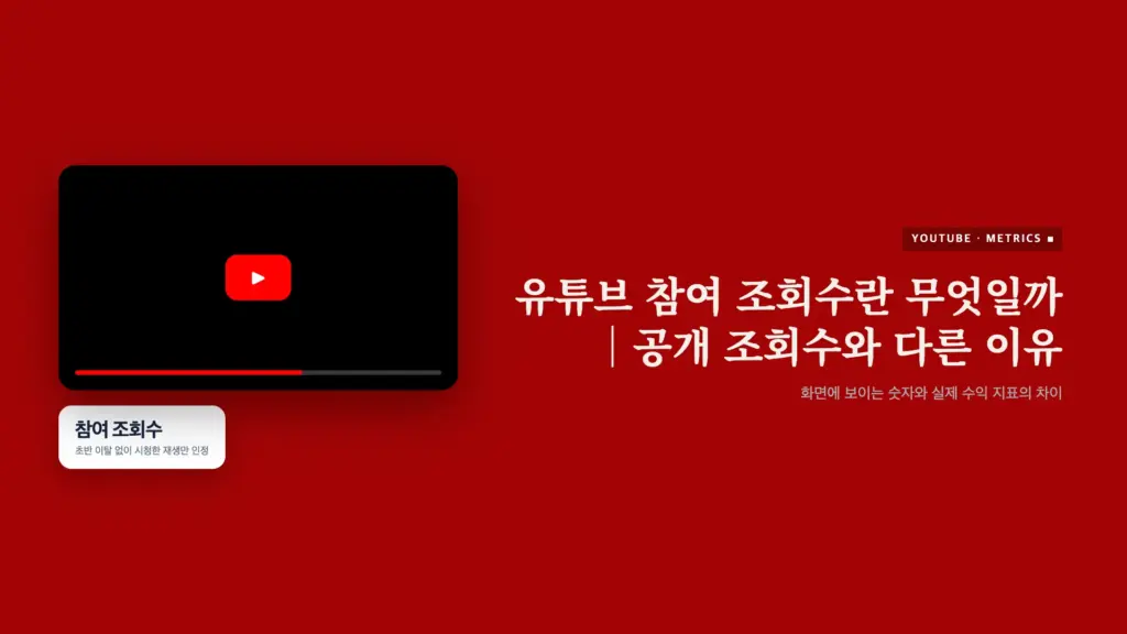 재생 진행 바에서 초반 구간과 참여로 인정되는 이후 구간을 구분해 표현한 그래픽