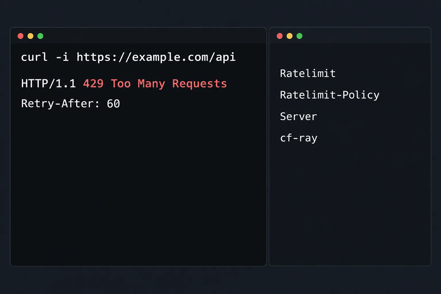 HTTP 429 응답 헤더에서 확인할 Retry-After와 rate limit 정보